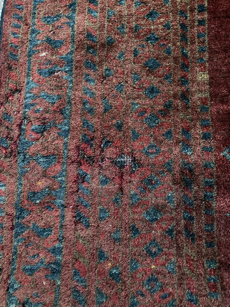 Carpet old Afghan Turkmen 152x230 cm