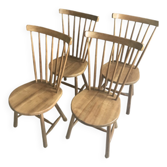 4 x chaises de salle à manger vintage années 1960