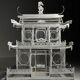 Asian style birdcage wood