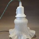 Opaque glass corolla lamp - switch socket
