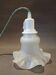 Lampe corolle de verre opaque - douille interrupteur