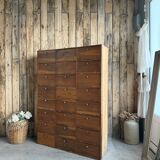 Duo de meubles de notaire à clapets (rénovés)