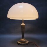 Mid-Century Stone Table Lamp, Czechoslovakia, 1950s