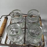 Petits vases panier métal