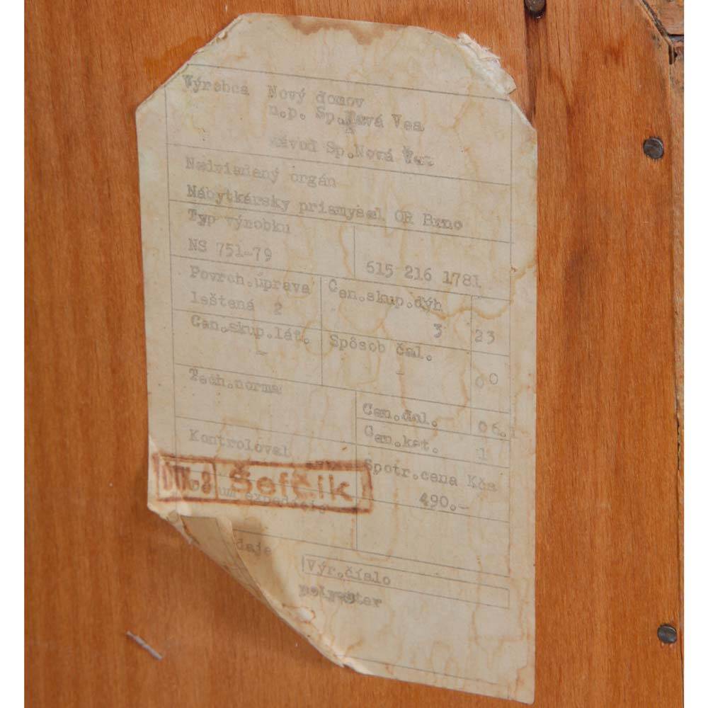 Table de nuit éditée par Novy Domov, 1970