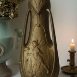 Art Nouveau Vase "Nymphs" signed Jean Garnier