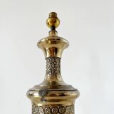 Gold-plated metal lamp base, 1950s