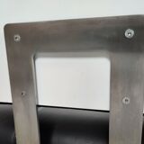 Pair of leather armchairs, 80s/90s