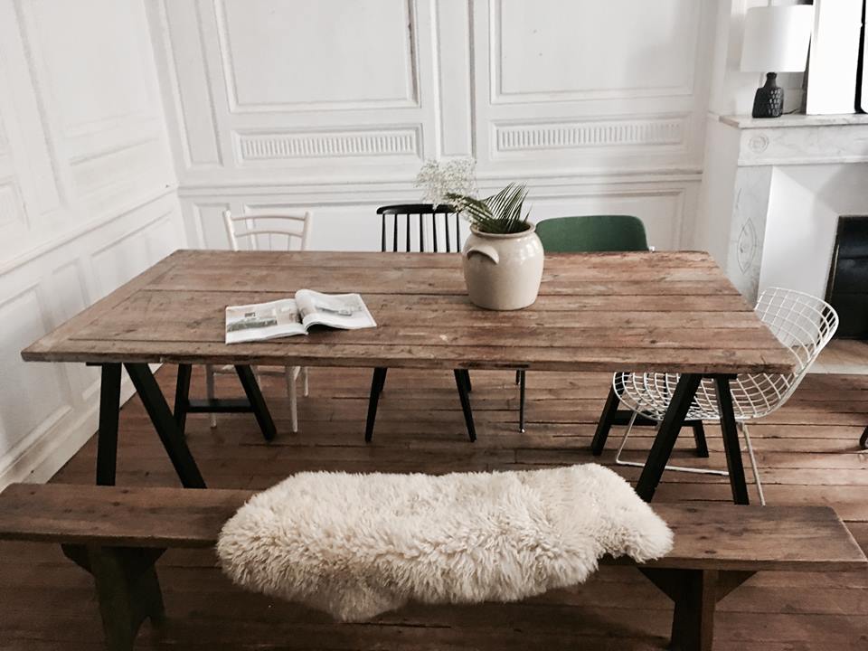 Former bench solid wood