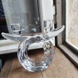 Vannes crystal candle holder - vintage