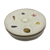 Vintage oyster plates