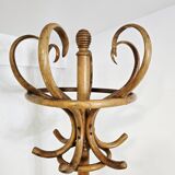 Porte-manteau et porte-chapeau en bois courbé