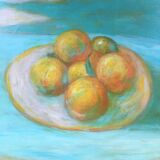 Table cut of oranges