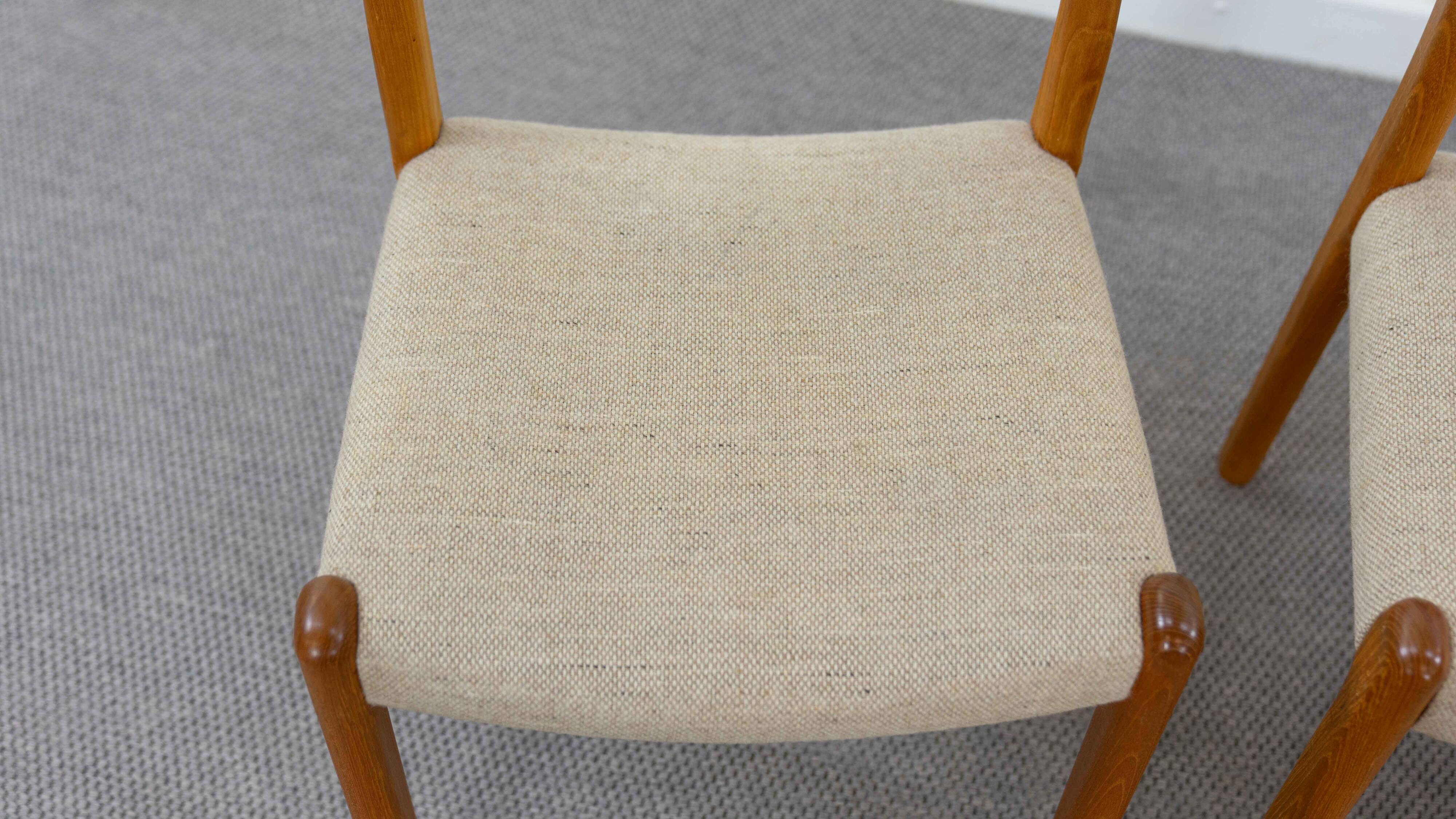 Chaises de Salle à Manger Mid-Century en Teck par EMC, Danemark, années 60, Set de 4