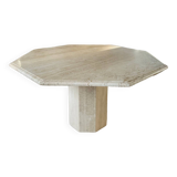 Travertine dining table