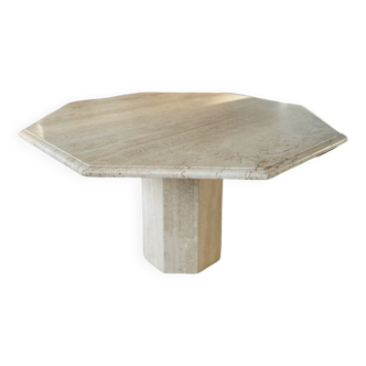 Travertine dining table