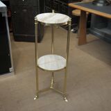 Copper and marble console