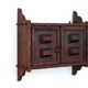 Wall cabinet in dark wood, 50s