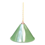 Enamelled sheet metal cone suspension