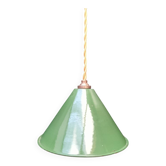 Enamelled sheet metal cone suspension