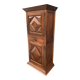Solid oak wardrobe with 2 doors and 1 drawer in neo Louis XIII style.