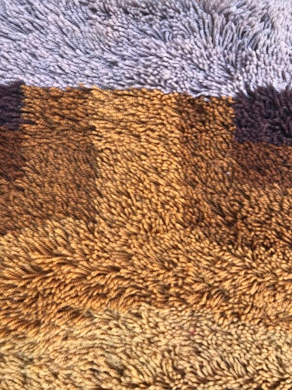 Carpet vintage years 60-70 mechanics 150 X 215 CM