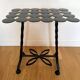 Occasional table / rectangular side table wrought iron with discs