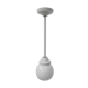 Art Deco hanging lamp with white glass ball