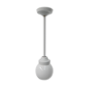 Art Deco hanging lamp with white glass ball