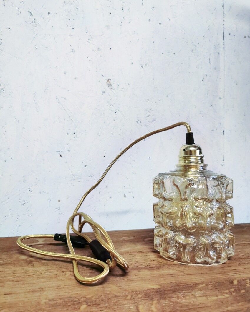 Old amber molded globe stroller