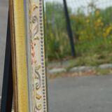 Pastel floral decoration mirror 100x80cm