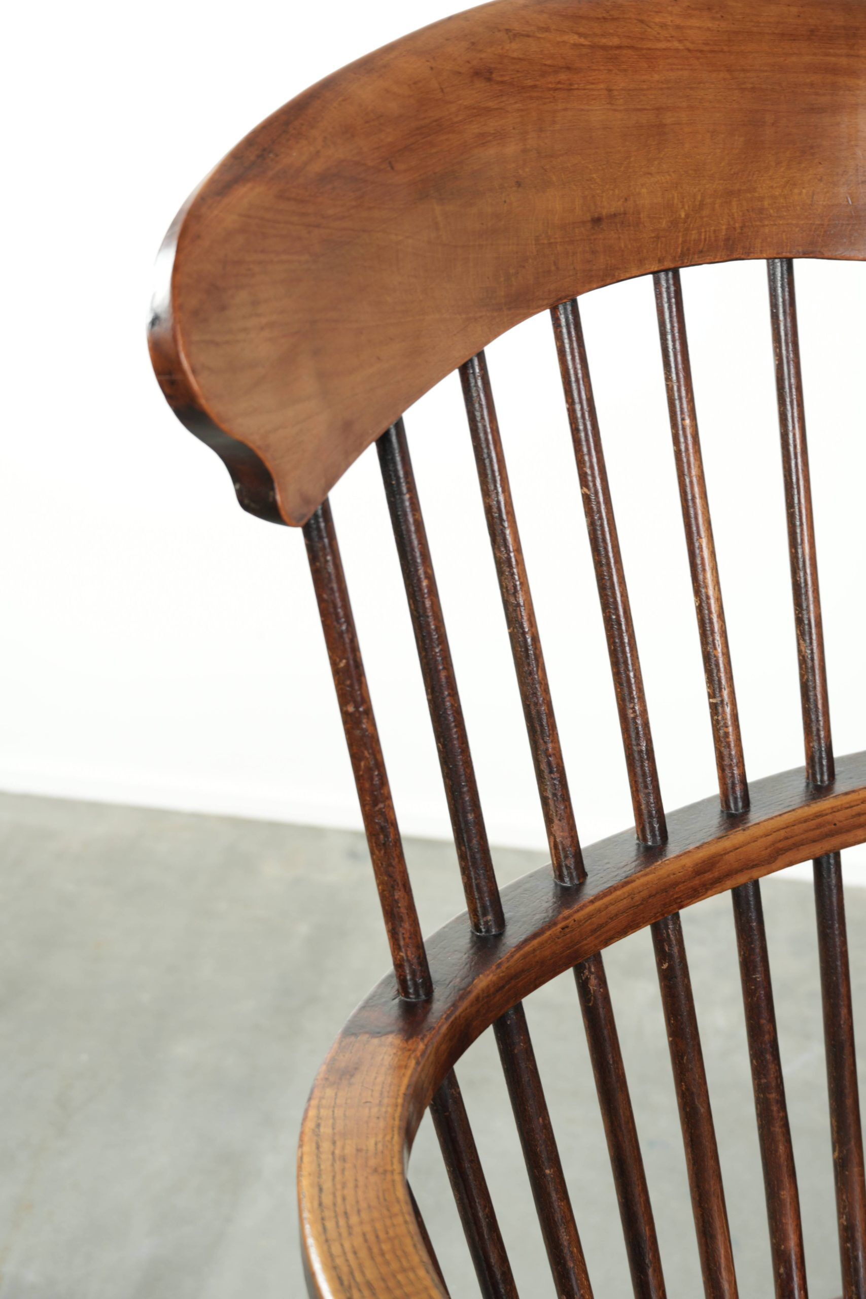 Fauteuil Windsor anglaise antique du 19ème siècle