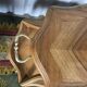 Louis XV-style tea table in renovated marquetry