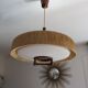 Suspension made of sisal and teak around 1960.