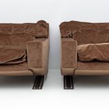 Pair of Mid-century Modern Italian Armchairs by Franz Sartori for Flexform