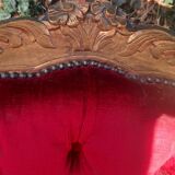 Large Louis XV style padded bergère
