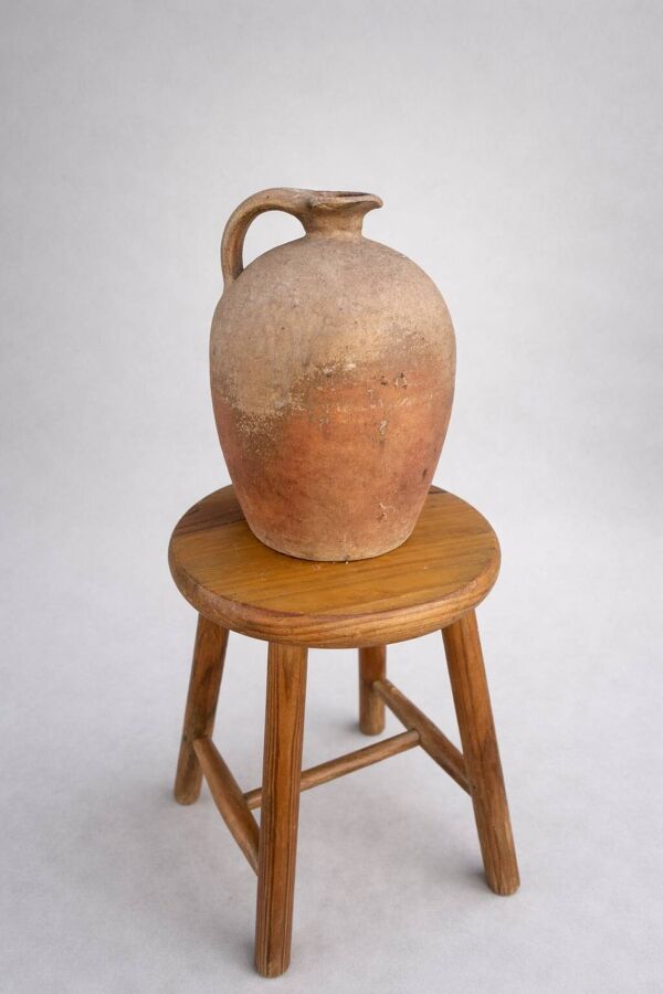 Ancienne jarre en terre cuite patinée – pièce authentique