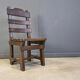 Vintage brutalist dining chairs, set of 6 - 1960s