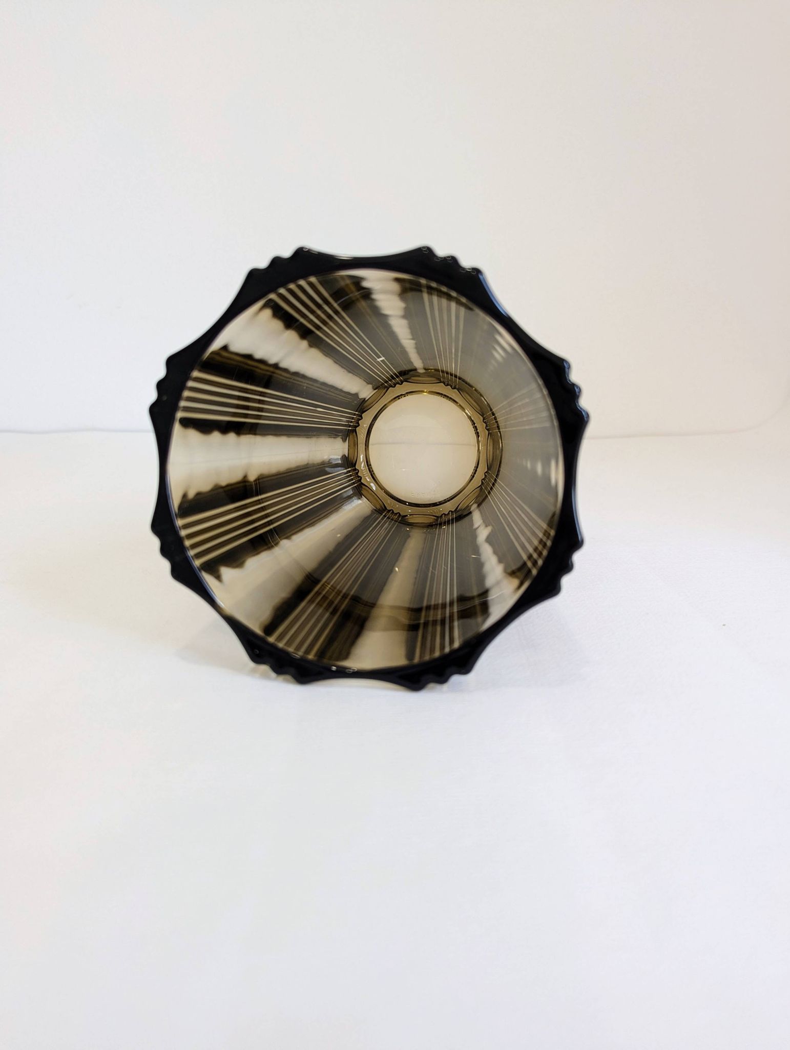Smoked glass vase