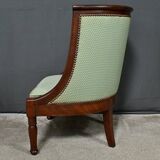 Mahogany Gondola Armchair, Empire Style – 19th Century