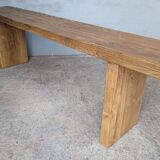 Solid wood bench patinated 160cm