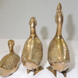 Brass/vintage duck set