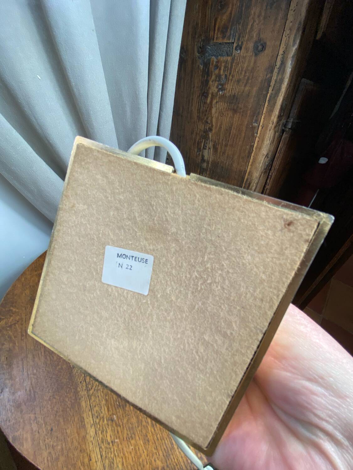 Ceramic and brass lamp Schuytener