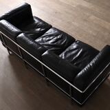 Cassina LC2 Three Seater Sofa By Charlotte Perriand, Le Corbusier, 1960s