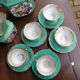 Ancient porcelain floral tea service