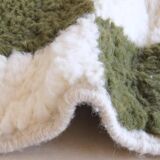 Contemporary Green and White Rug - 352 x 254 cm