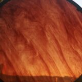 Large amber brown methacrylate tray - Felice Antonio Botta - Italy - 1970s