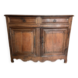 Buffet 2 portes 2 tiroirs, campagnard, style Louis XV