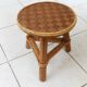 Plant holder or stool child tripod in rattan and bamboo