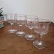 Set of 4 small stemmed glasses